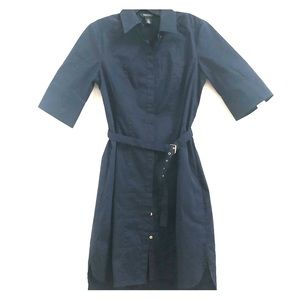 Like-new navy mini shirt dress from WHBM, size 6